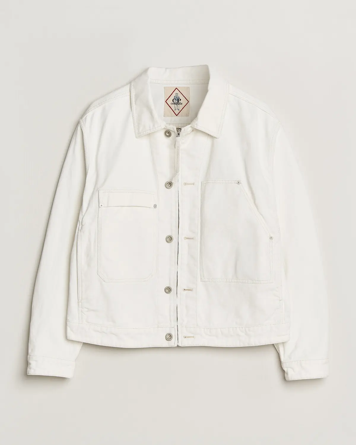 C.P. Company Bull Denim 10oz Jeans Jacket White