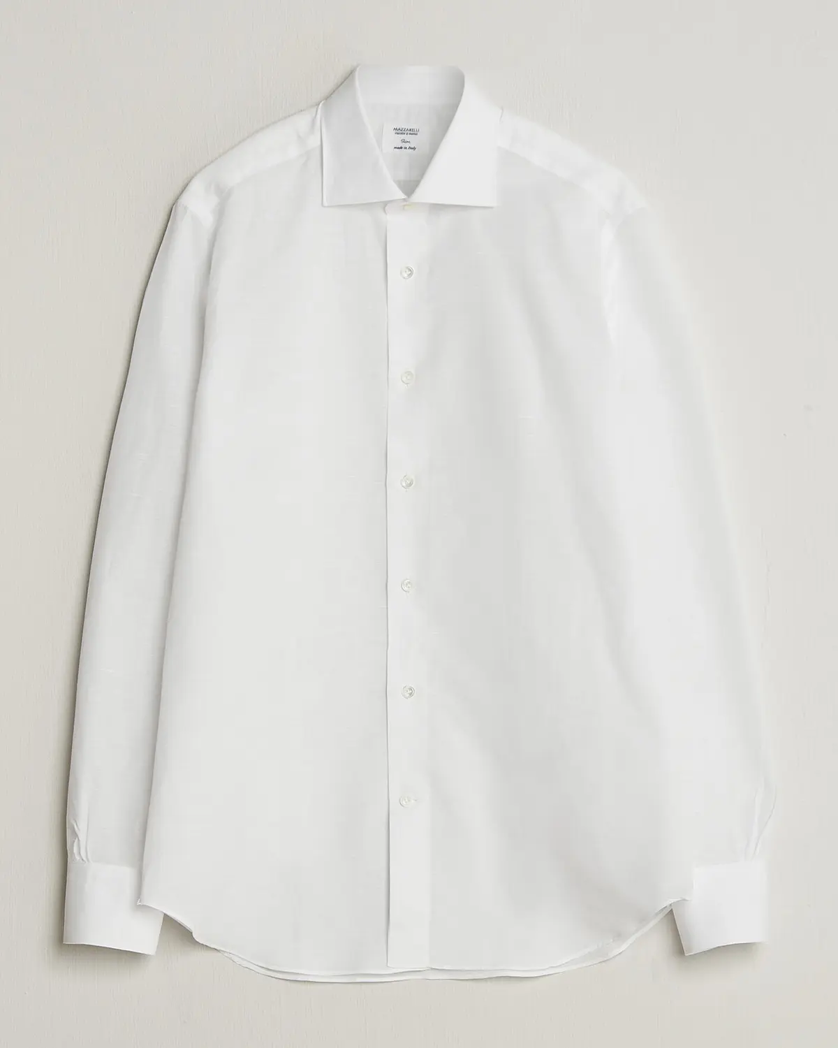 Mazzarelli Soft Cotton/Linen Shirt White