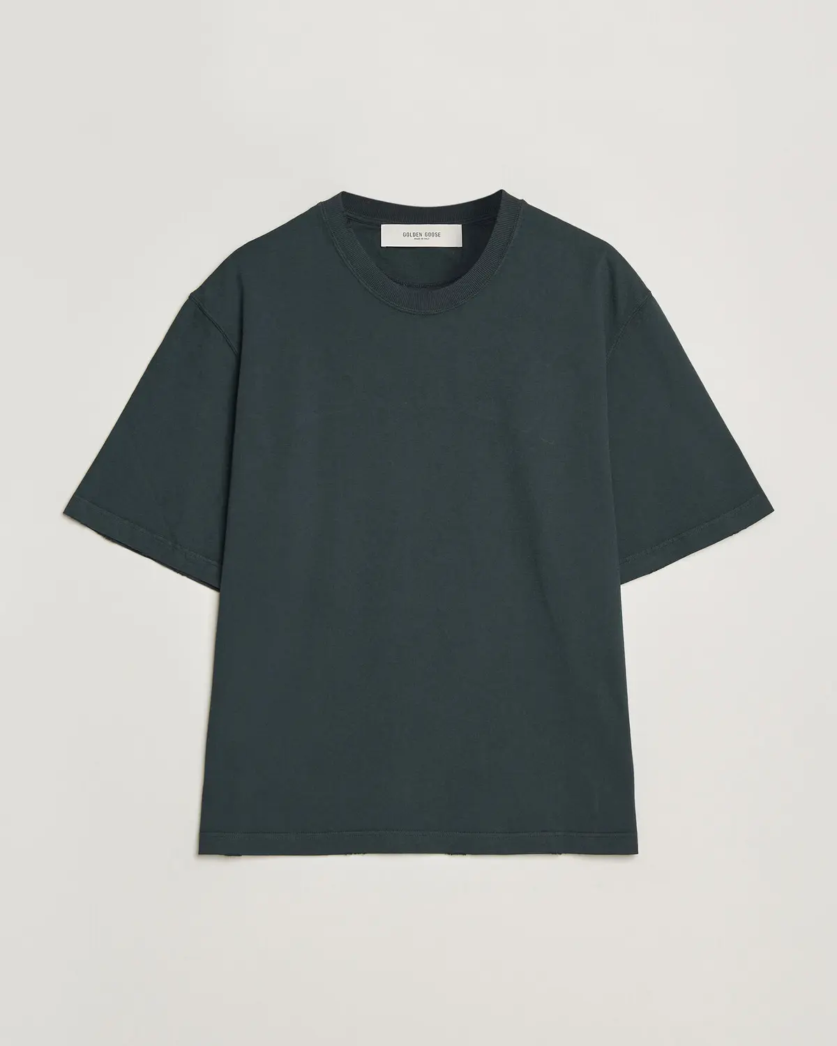 Golden Goose Relaxed Fit Cotton T-Shirt Washed Black