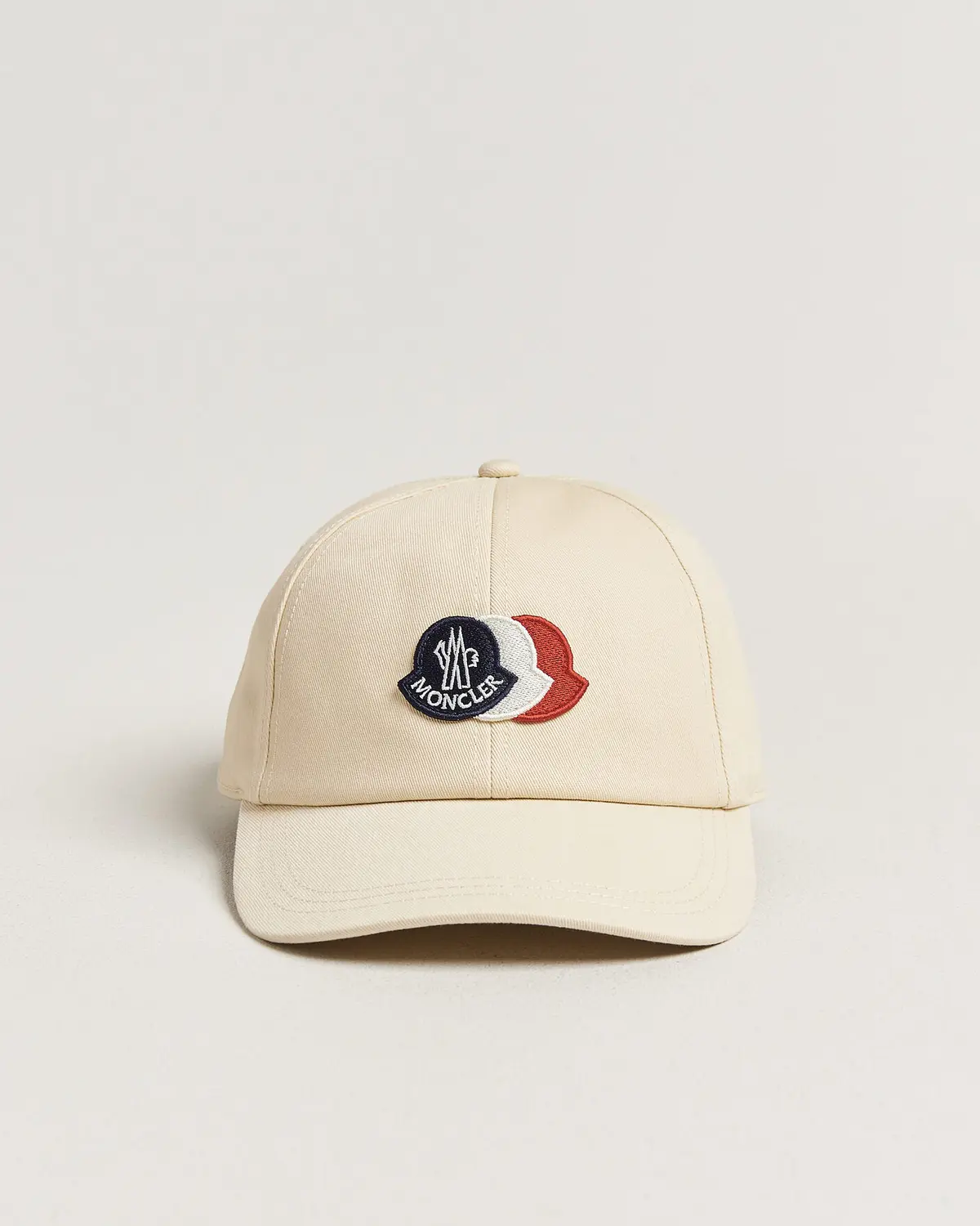 Moncler Tricolore Logo Cap Light Beige