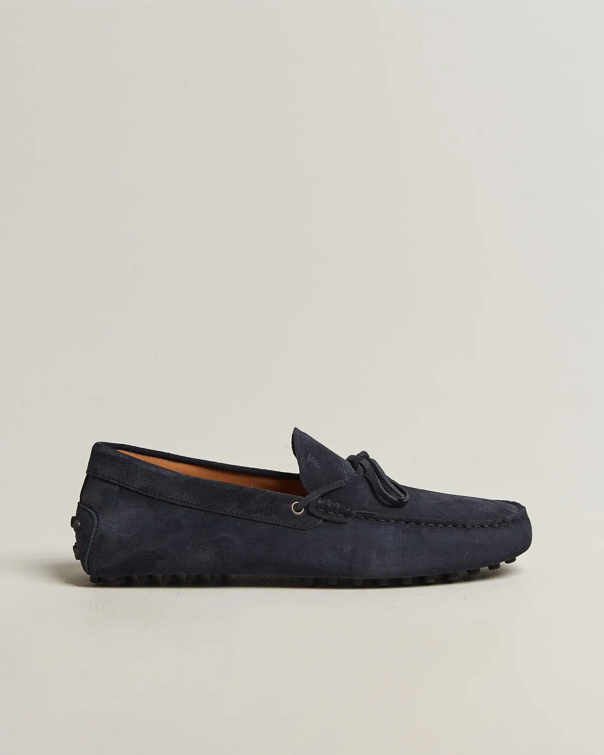 Tod's Lacetto Gommino Carshoe Navy Suede
