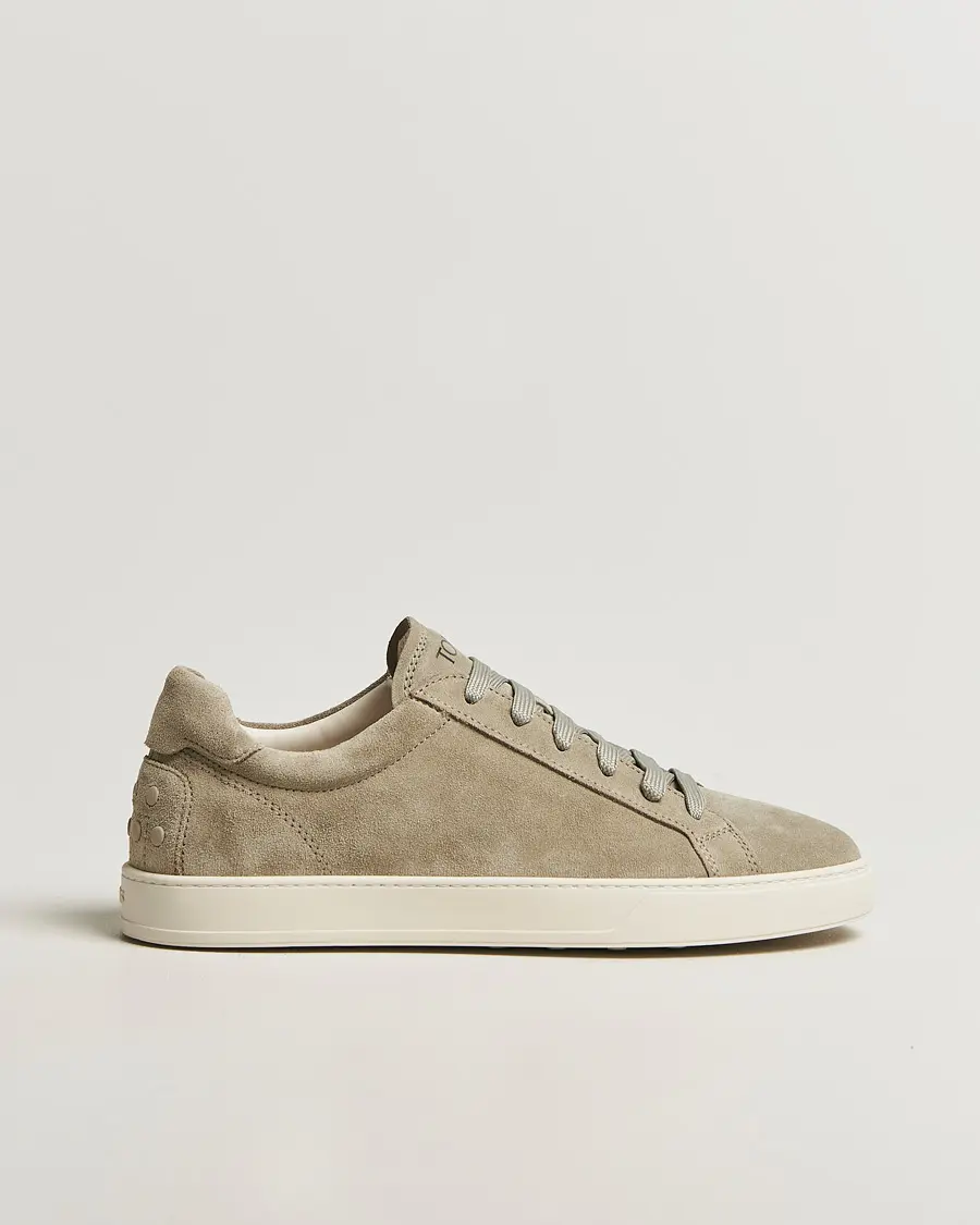 Tod's Cassetta Lacciata Sneaker Sage Suede