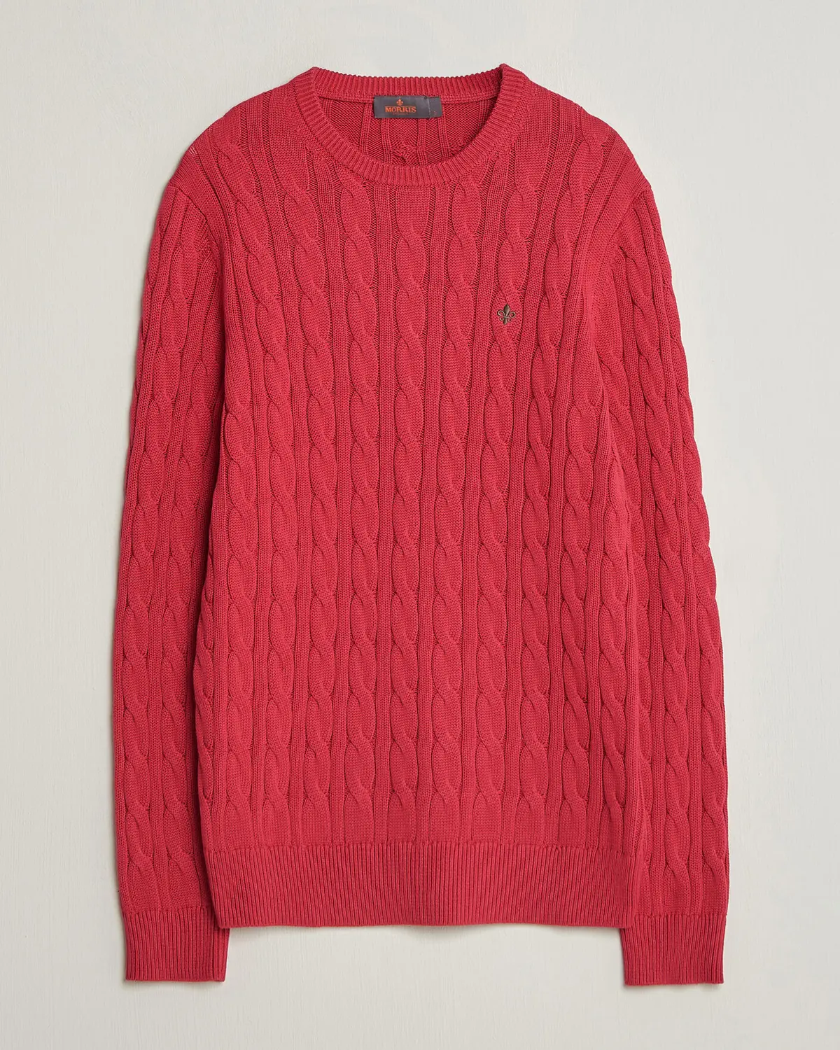 Morris Ethan Cable Oneck Red