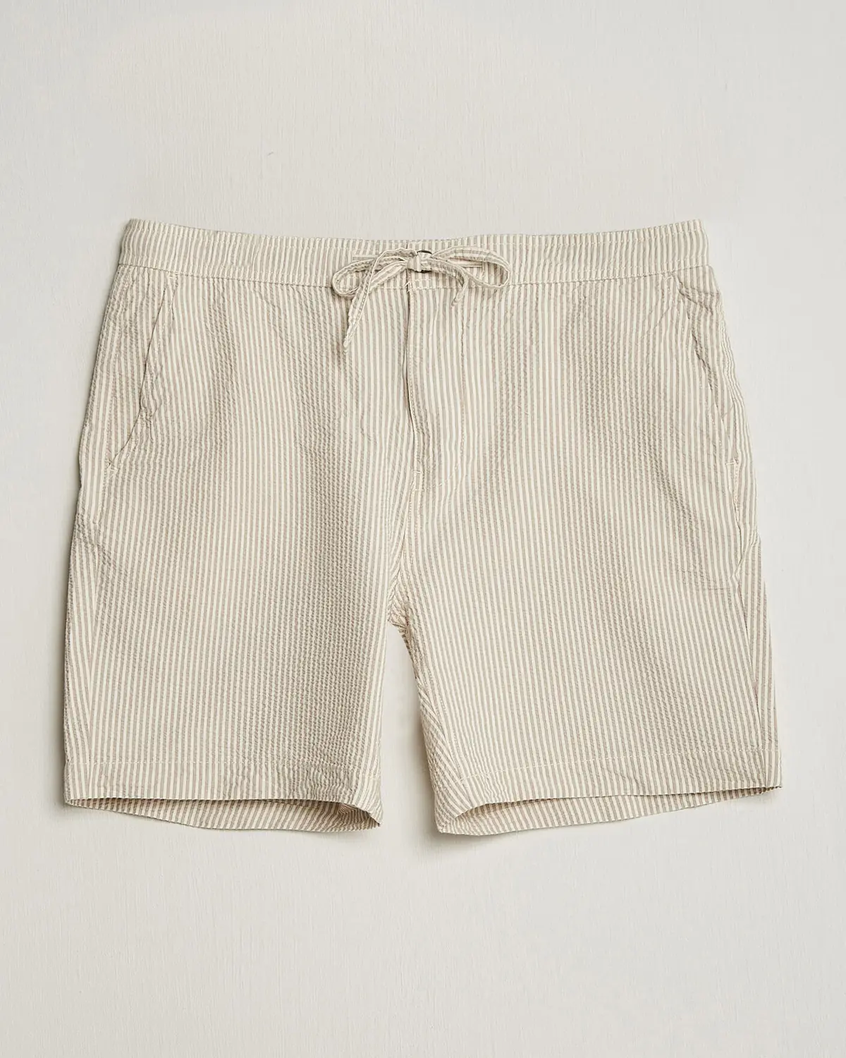 Morris Fenix Seersucker Shorts Khaki