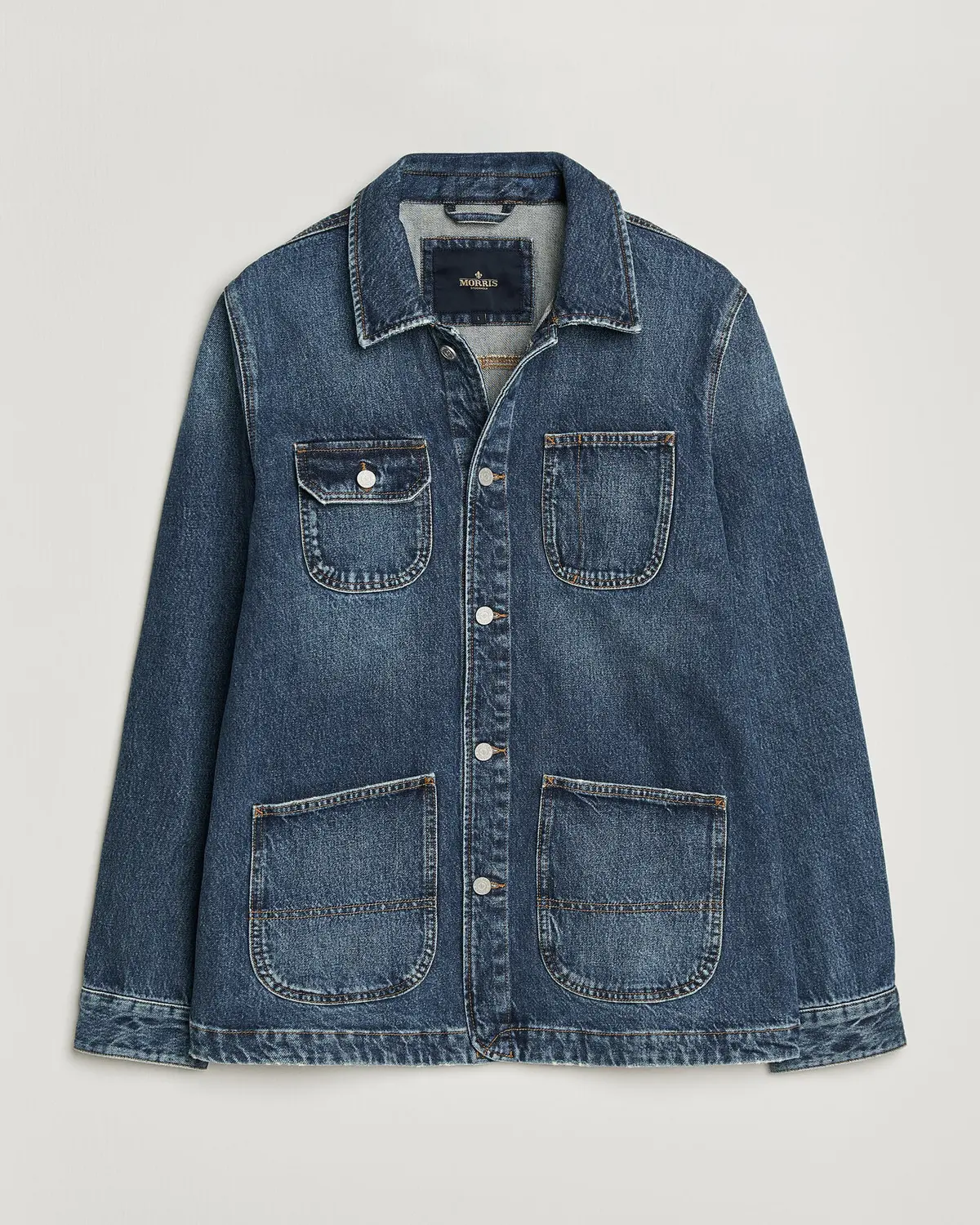 Morris Denim Shirt Jacket Blue