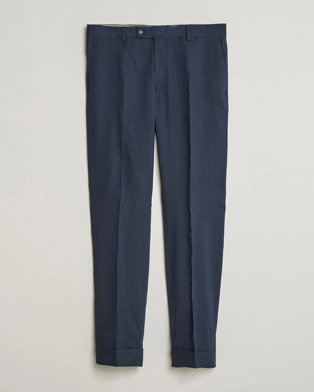 Morris Jack Linen Trousers Navy