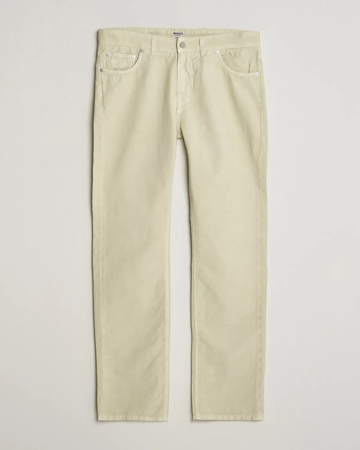 Morris James Washed Linen 5-Pocket Pants Khaki