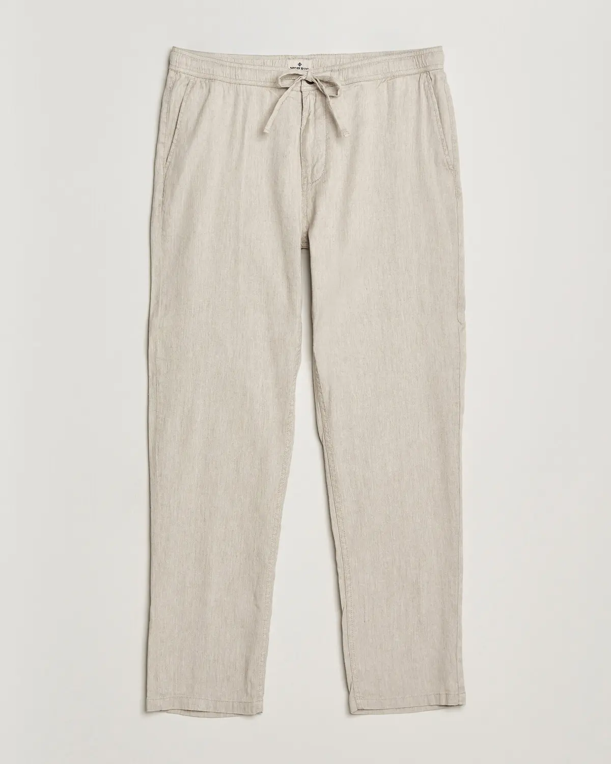 Morris Fenix Linen Trousers Khaki