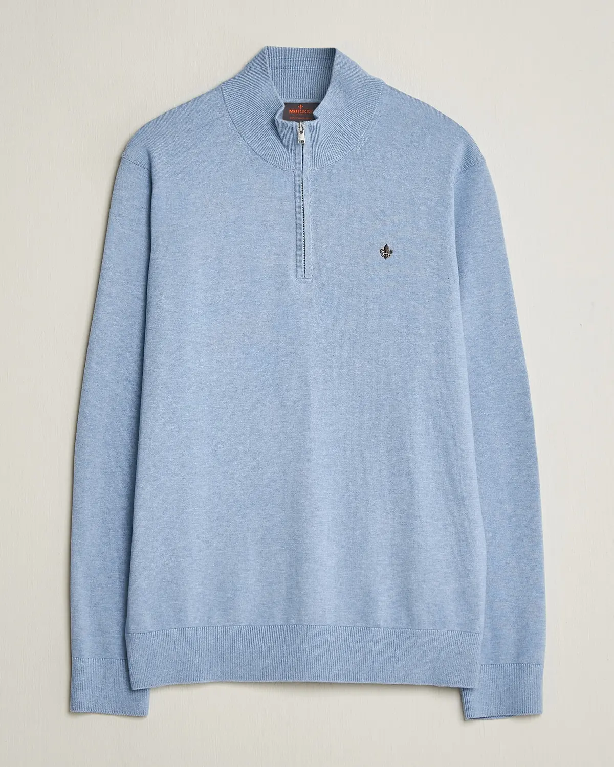 Morris Riley Half-Zip Light Blue