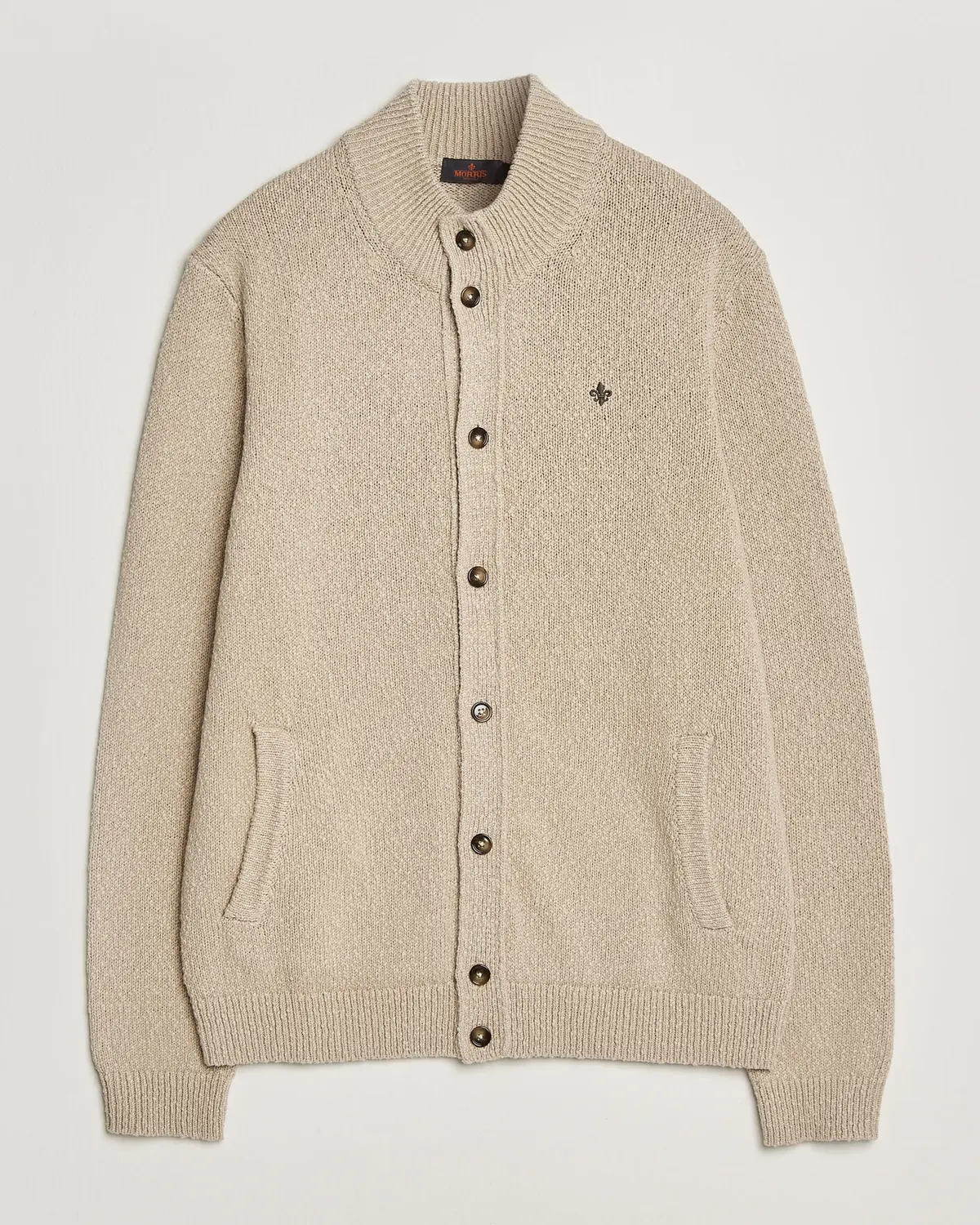 Morris Windham Button Cardigan Khaki