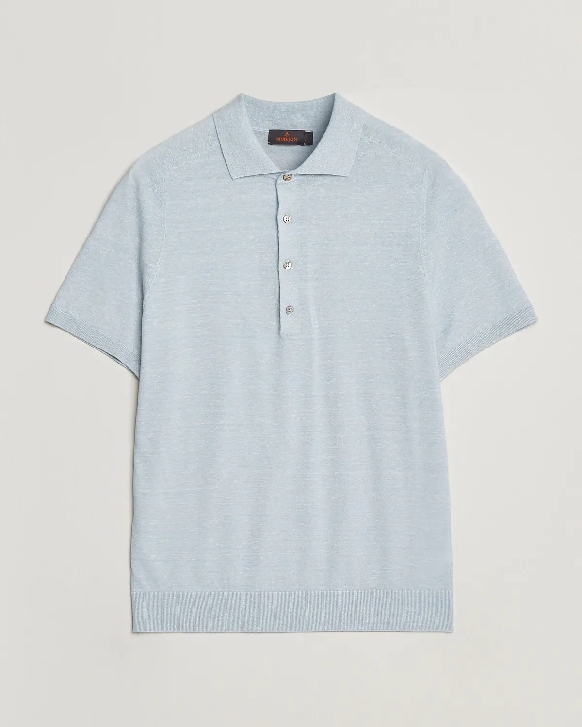 Morris Colin Short Sleeve Polo Shirt Light Blue