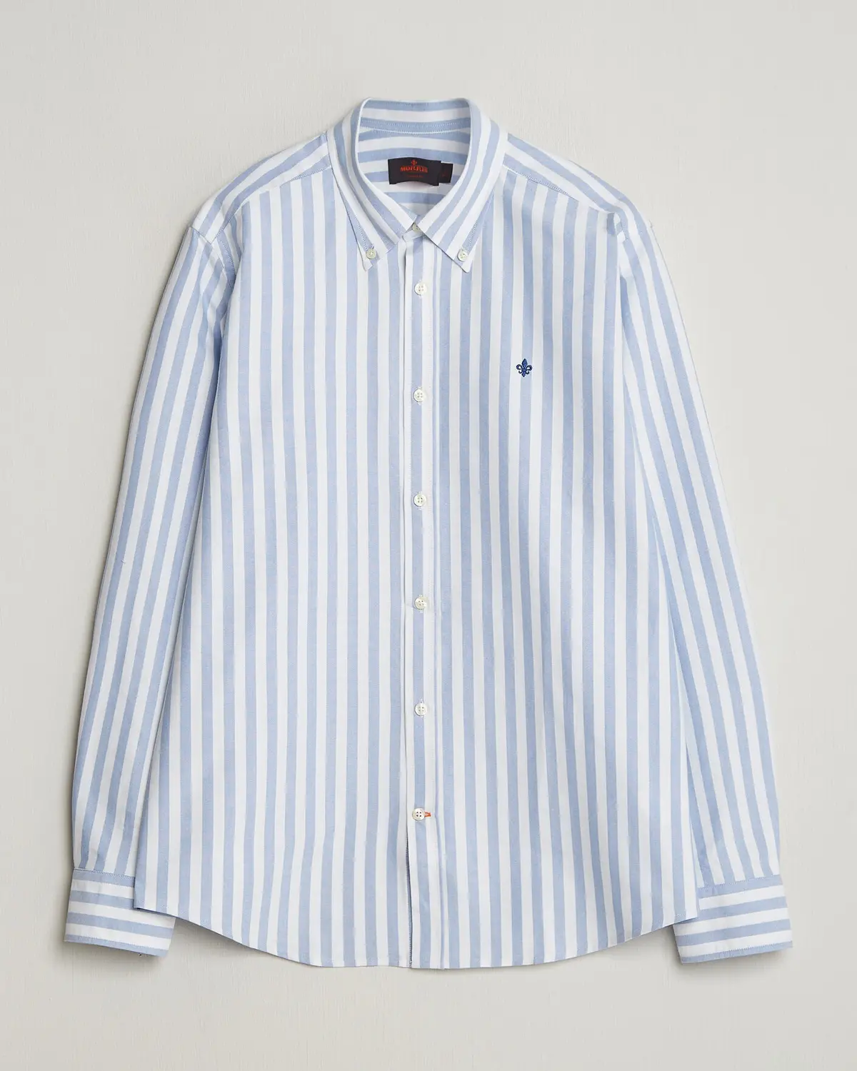 Morris Douglas Striped Oxford Shirt Light Blue