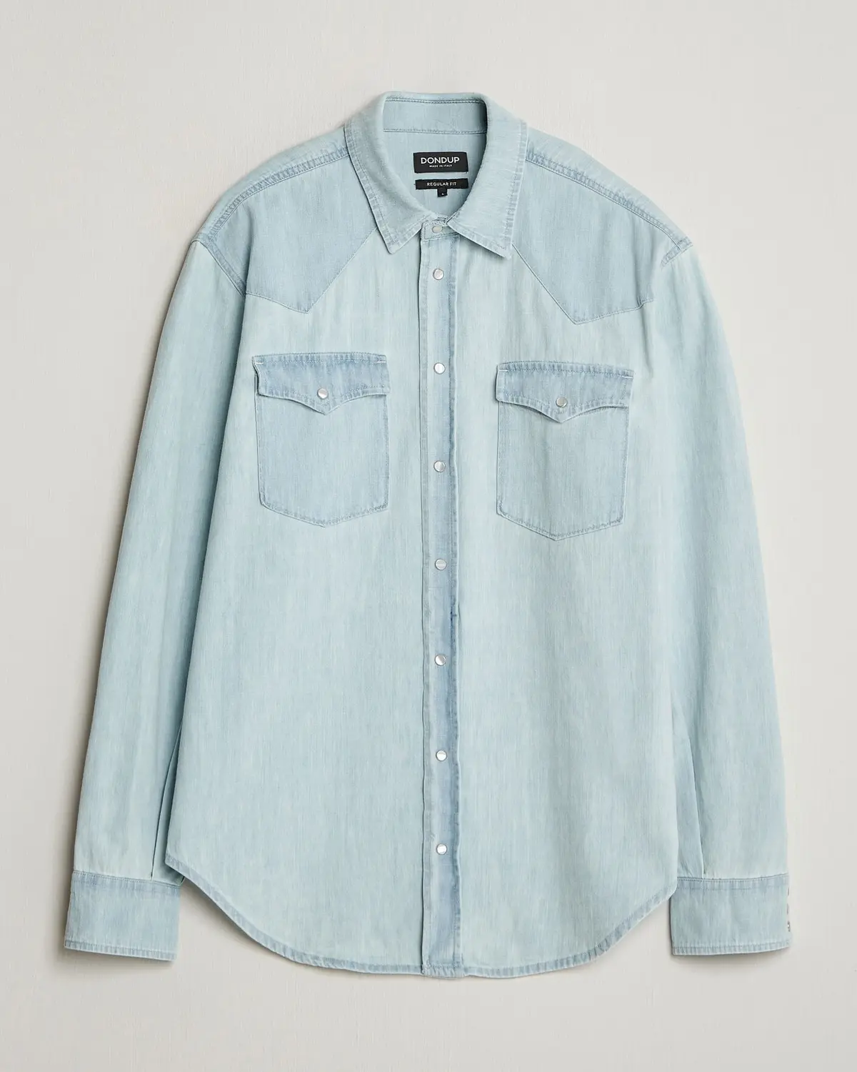 Dondup Regular Fit Denim Shirt Light Blue