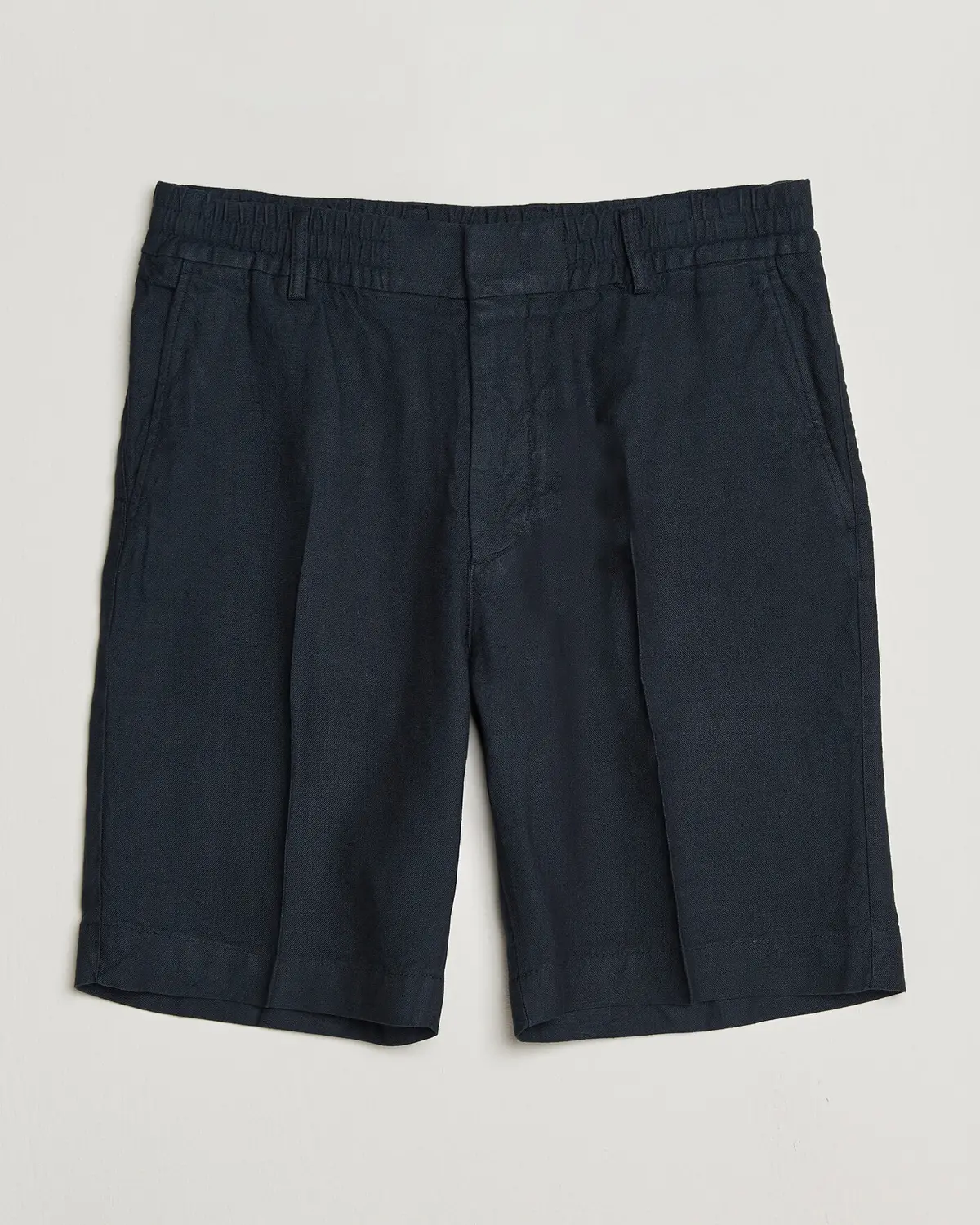 NN07 Billie Linen/Viscose Drawstring Shorts Deep Navy