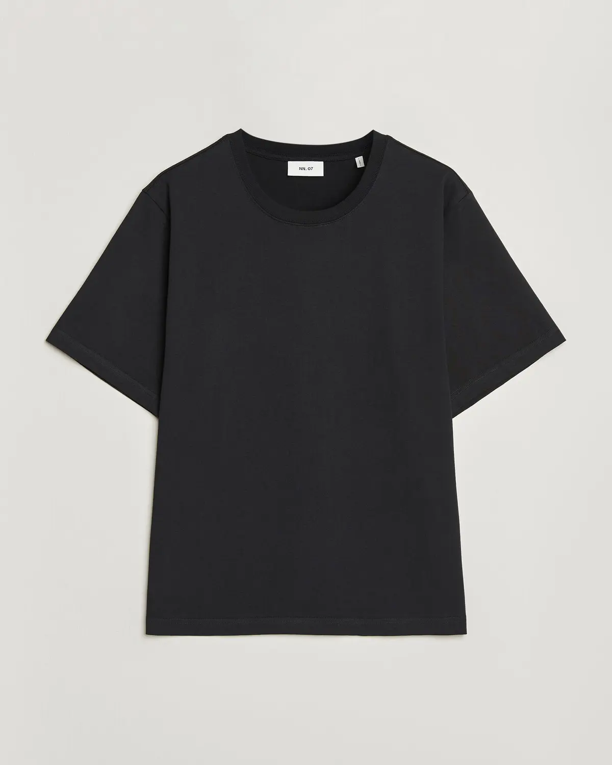 NN07 Jett Washed Printed Crew Neck T-Shirt Black