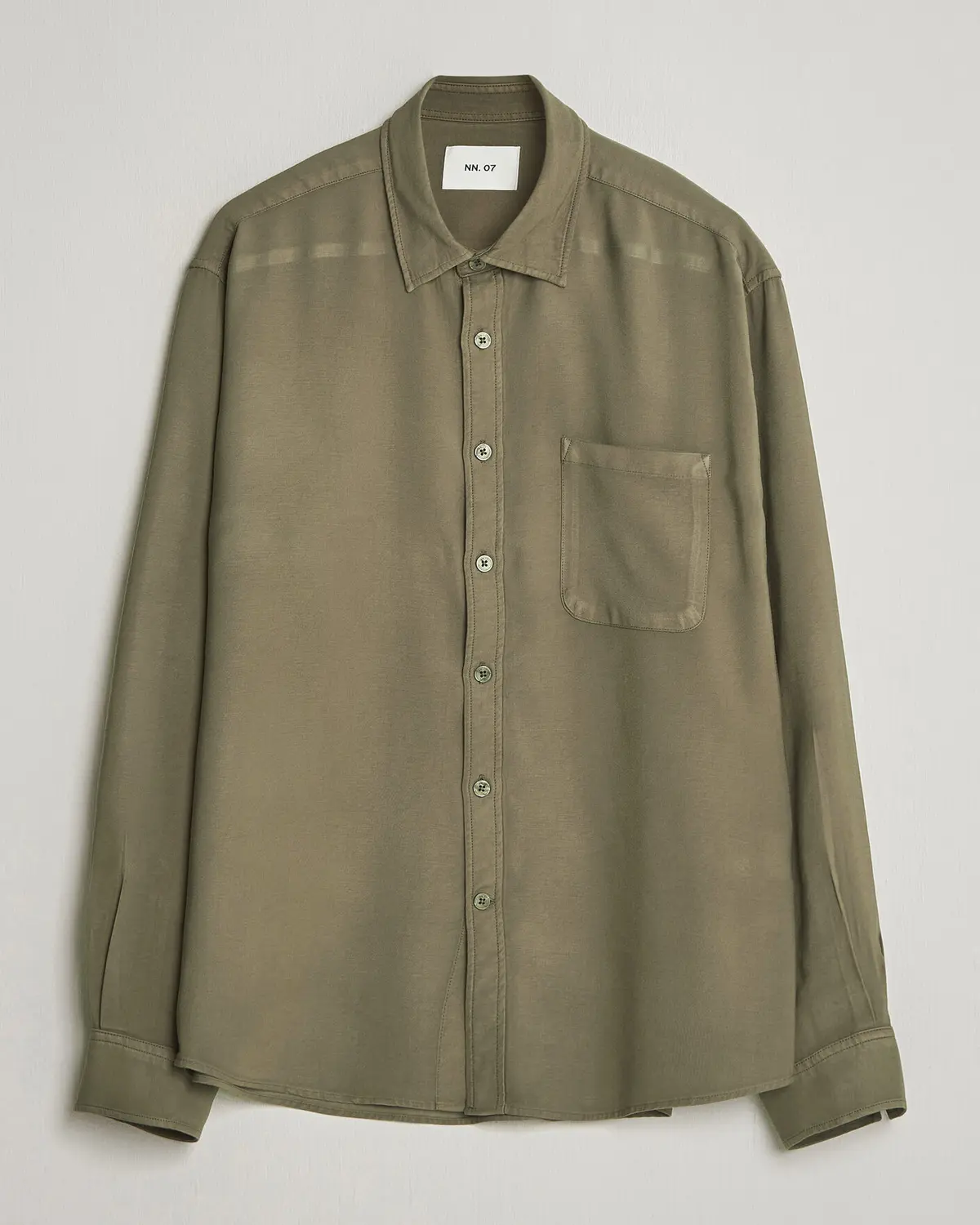 NN07 Deon Tencel Shirt Capers Green