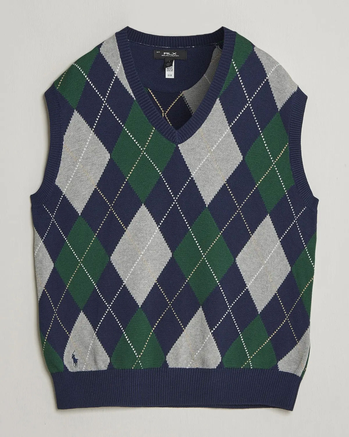 RLX Ralph Lauren Cotton Coolmax Vest Argyle Multi