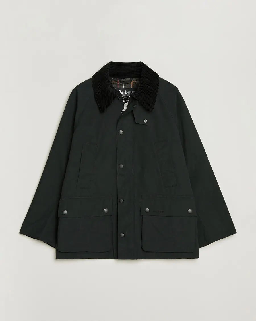 Barbour Heritage Oversized Peached Bedale Jacket Black