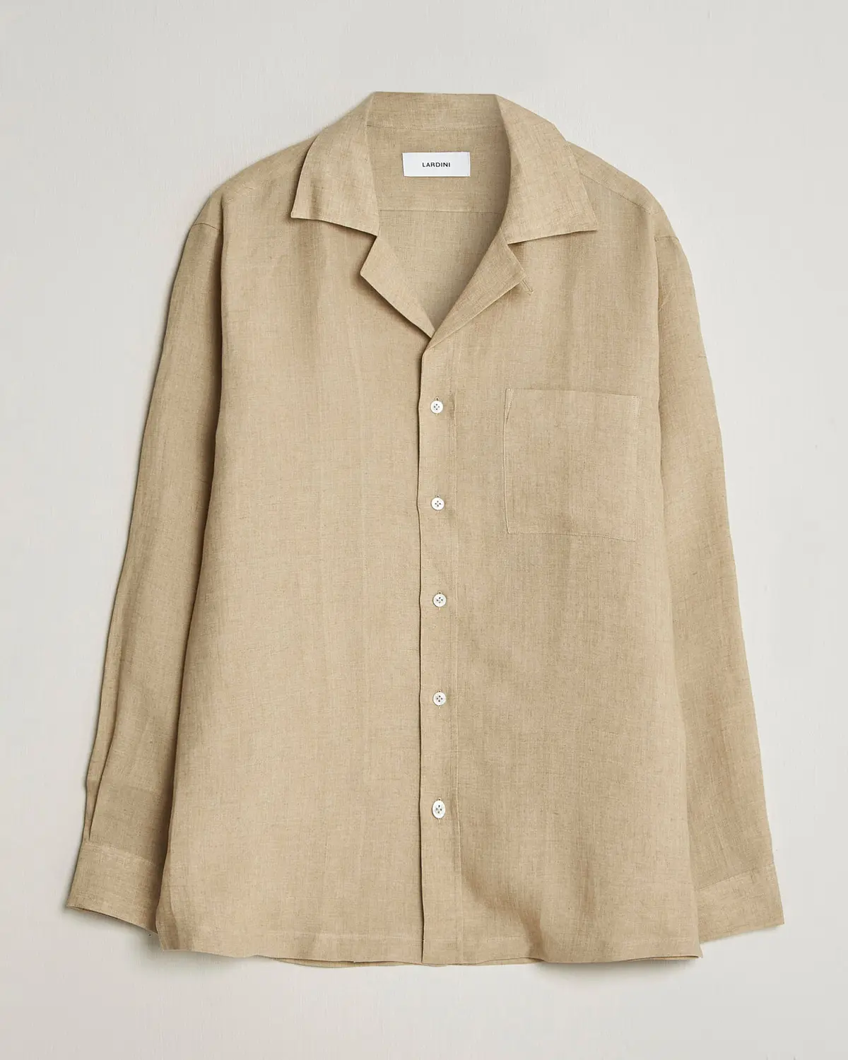 Lardini Paul Linen Resort Shirt Beige