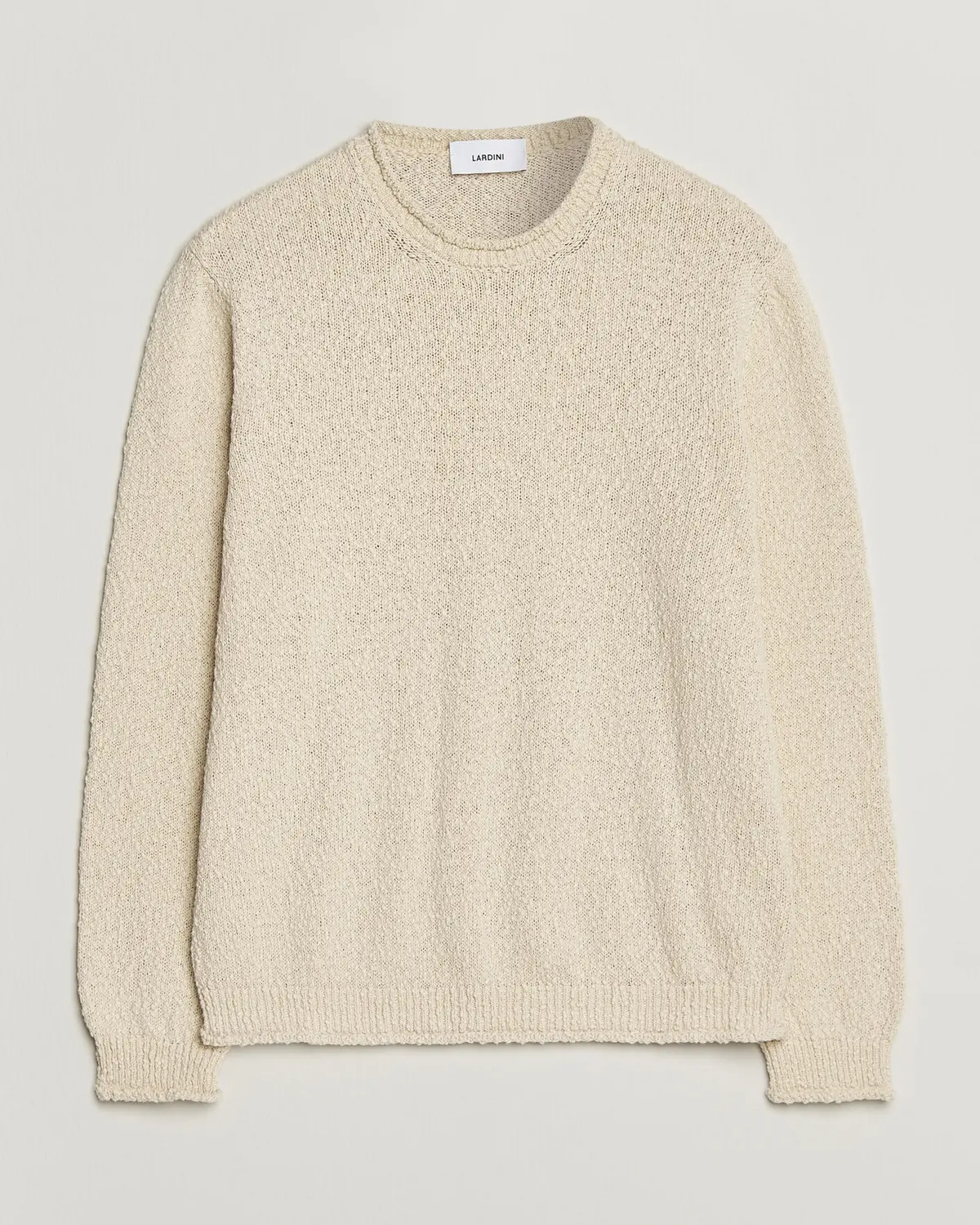 Lardini Organic Cotton Crew Neck Natural