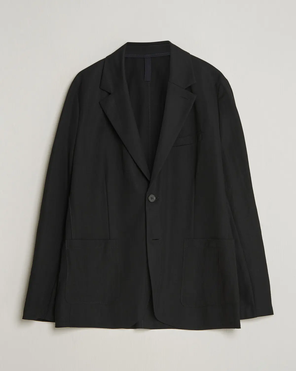 Harris Wharf London Rayon Travel Blazer Black