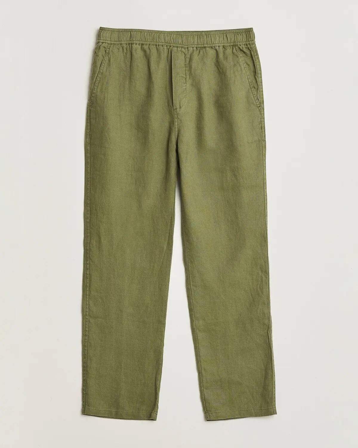 Samsøe Samsøe Jabari Linen Drawstring Trousers Burnt Olive
