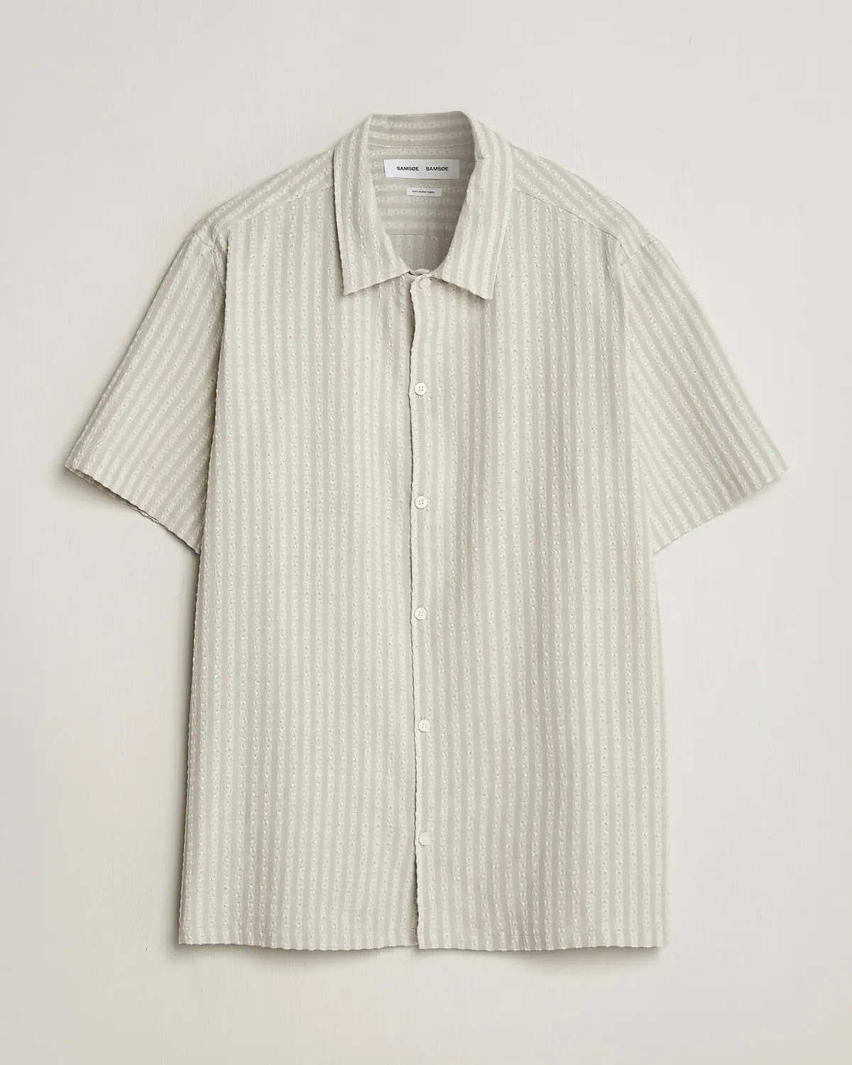 Samsøe Samsøe Avan Structured Short Sleeve Shirt Moonstruck