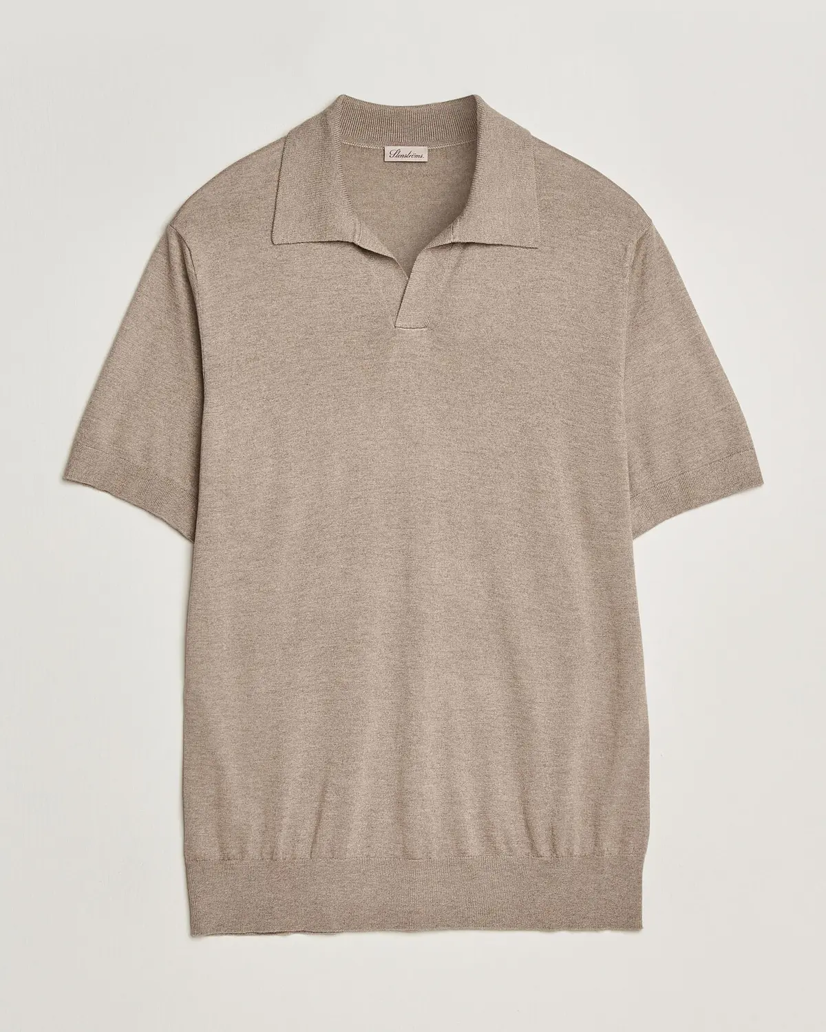 Stenströms Silk/Cashmere Polo Taupe