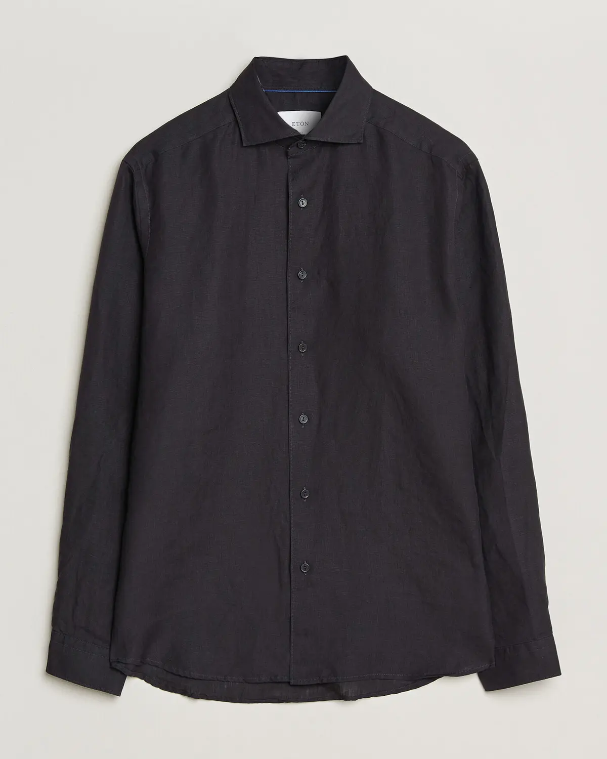 Eton Casual Fit Linen Shirt Black