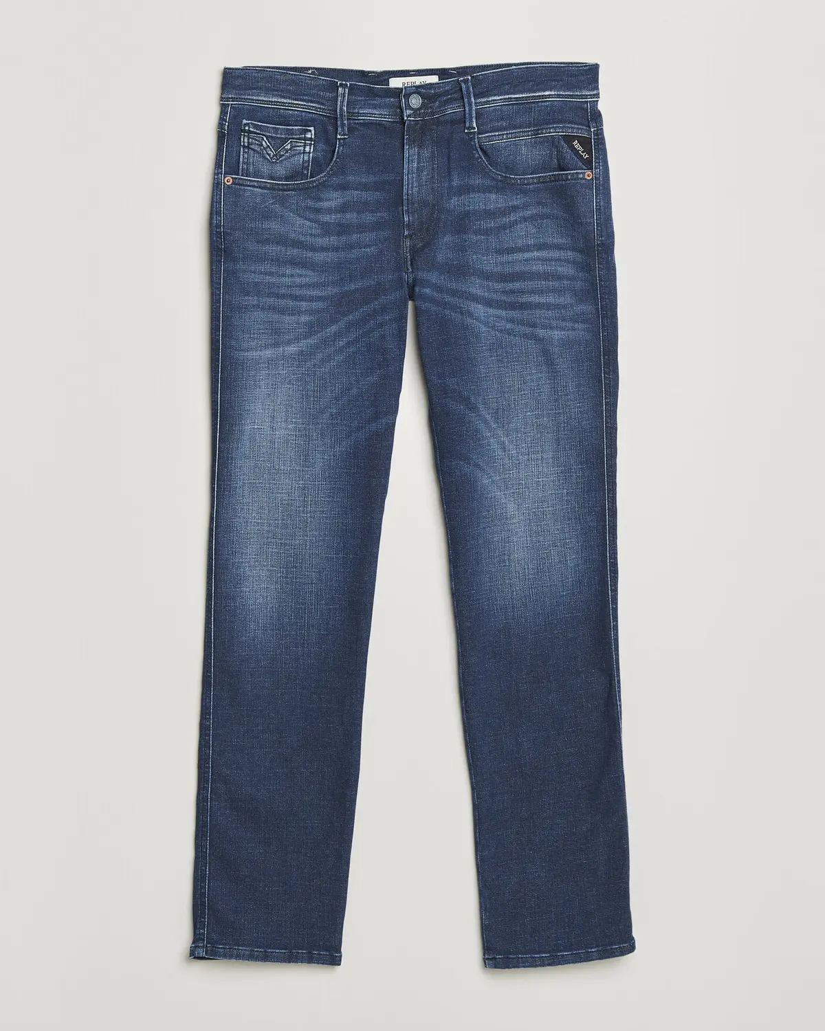 Replay Anbass Hyperflex Matrix Jeans Dark Blue