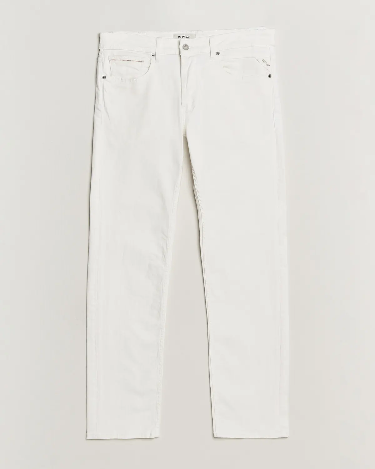 Replay Grover Straight Fit Powerstretch Jeans White