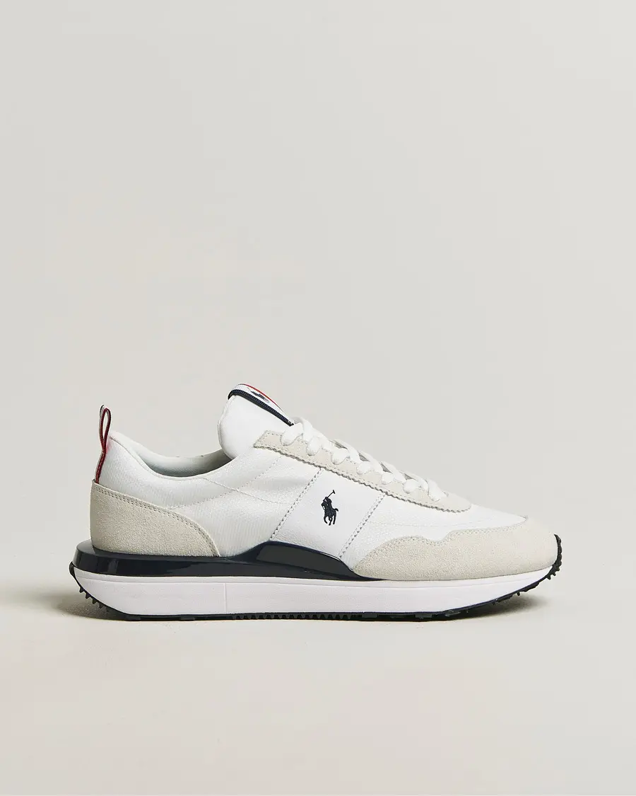 Polo Ralph Lauren Train 89 Suede Sneakers White/Navy/Red