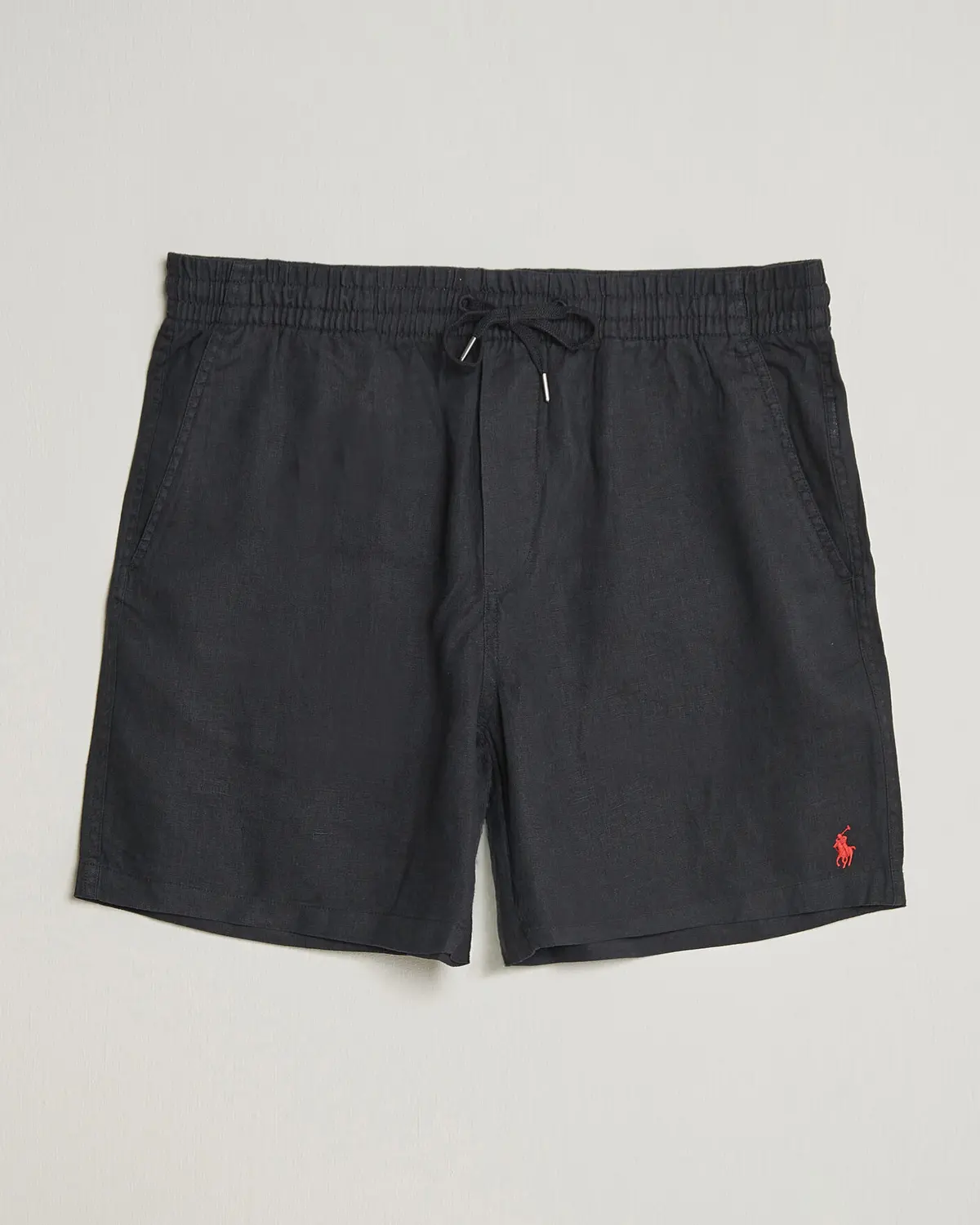 Polo Ralph Lauren Dyed Linen Shorts Polo Black