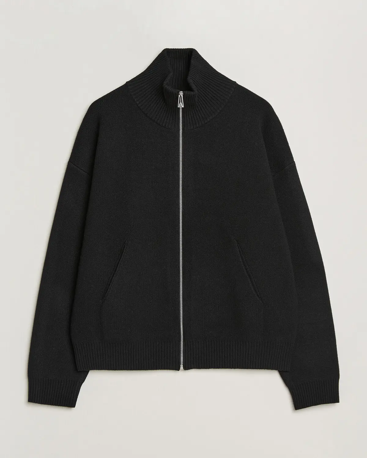 Axel Arigato Core Zip-Up Sweater Black