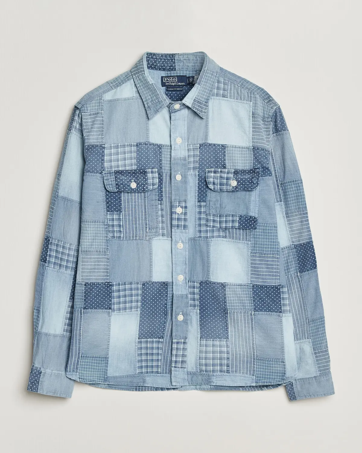 Polo Ralph Lauren Indigo Patchwork Shirt Blue