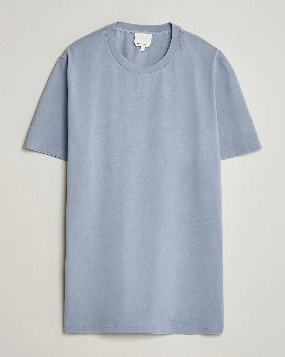 A.P.C. Printed Crew Neck T-Shirt Light Blue