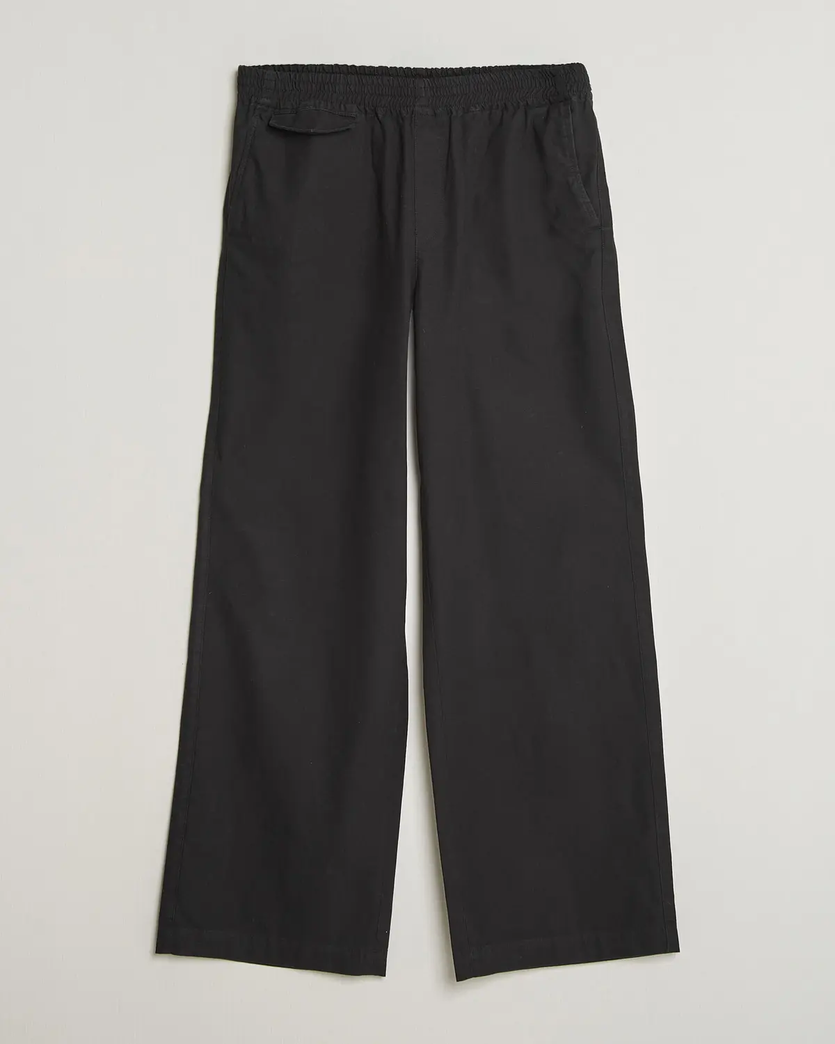 A.P.C. Lou Cotton/Linen Drawstring Trousers Faded Black