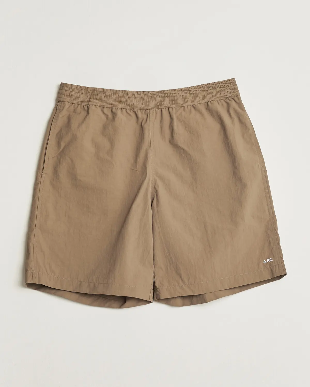 A.P.C. Rio Drawstring Shorts Dark Beige