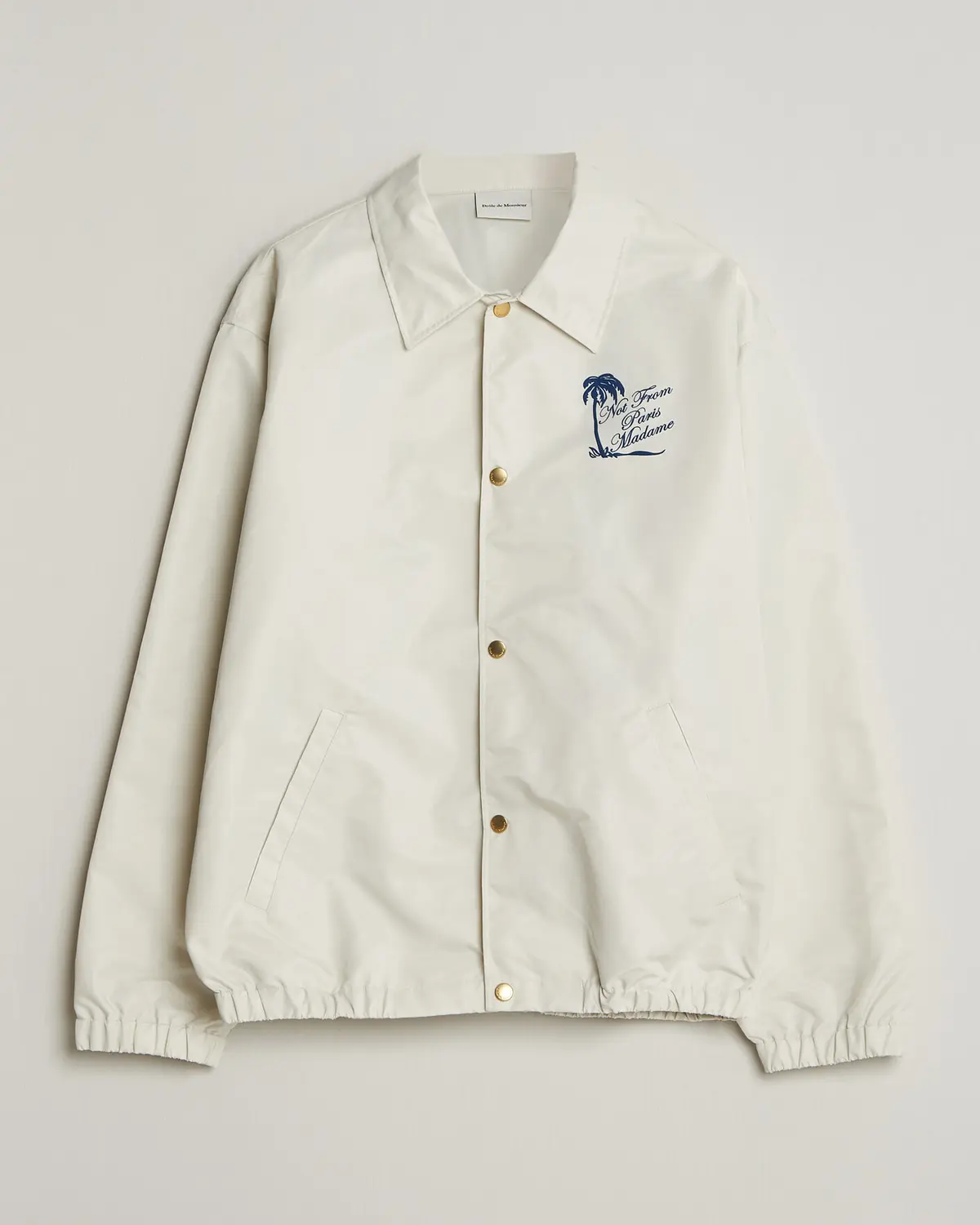 Drôle de Monsieur Palmier Slogan Coach Jacket Off White