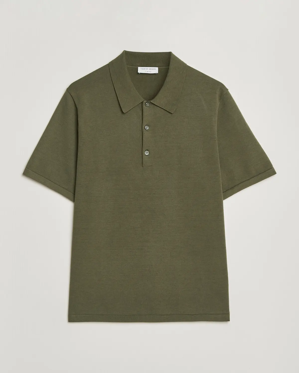 Tiger of Sweden Erros Cotton Knitted Polo Kalamata Green