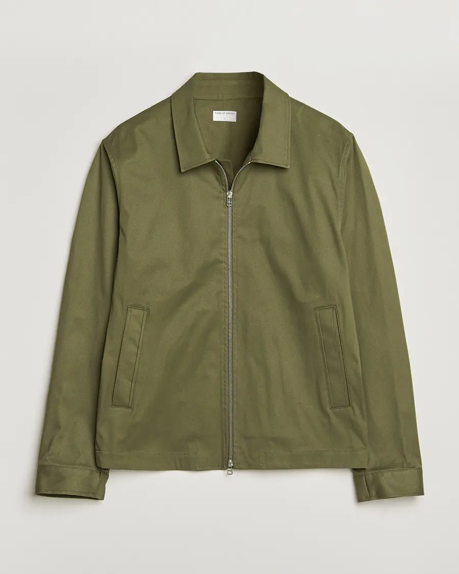 Tiger of Sweden Barnaby Cotton Jacket Kalamata Green
