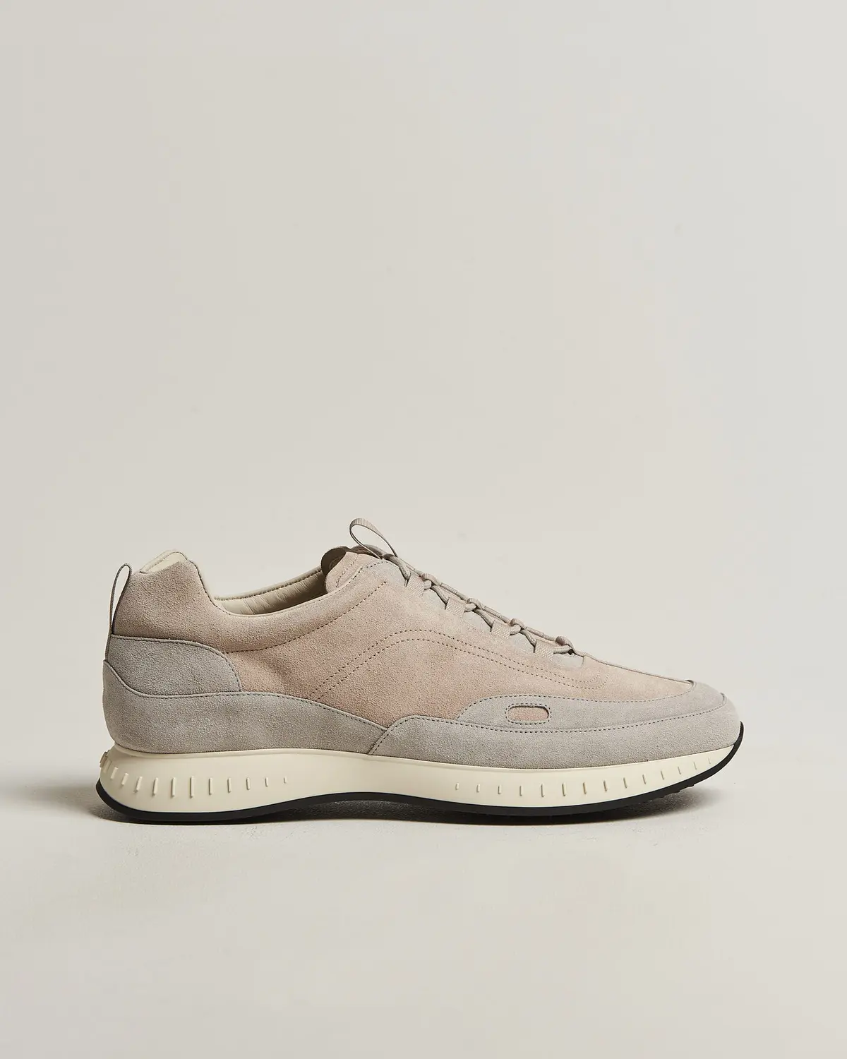 John Lobb Laced Running Sneakers Sand Suede
