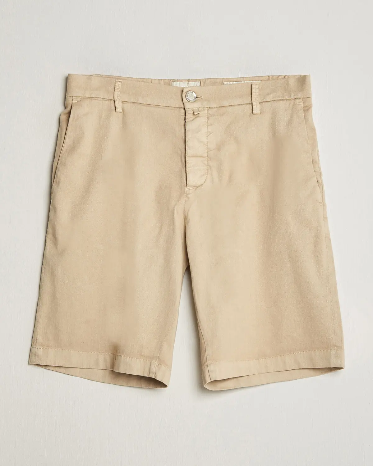 Jacob Cohën George Stretch Linen Shorts Beige