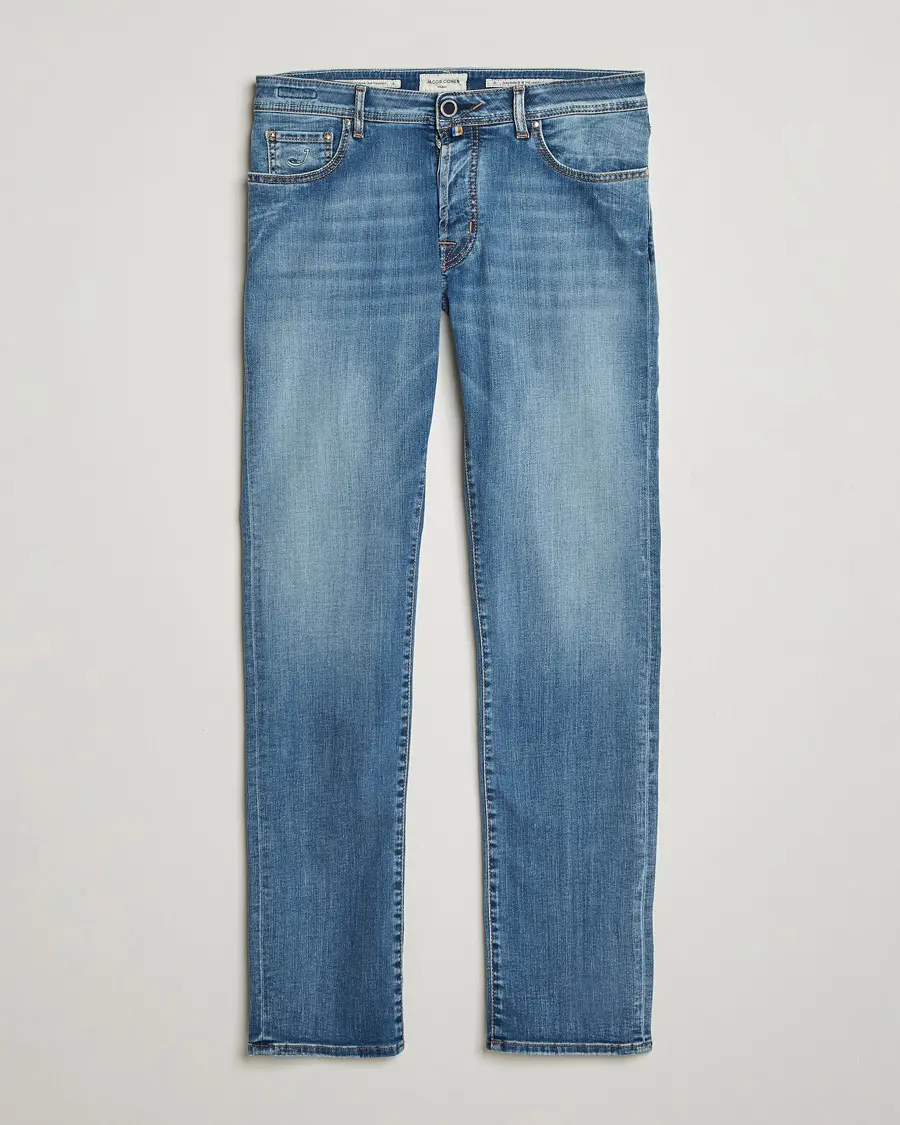 Jacob Cohën Bard Slim Fit Stretch Porsche Patch Jeans Mid Blue