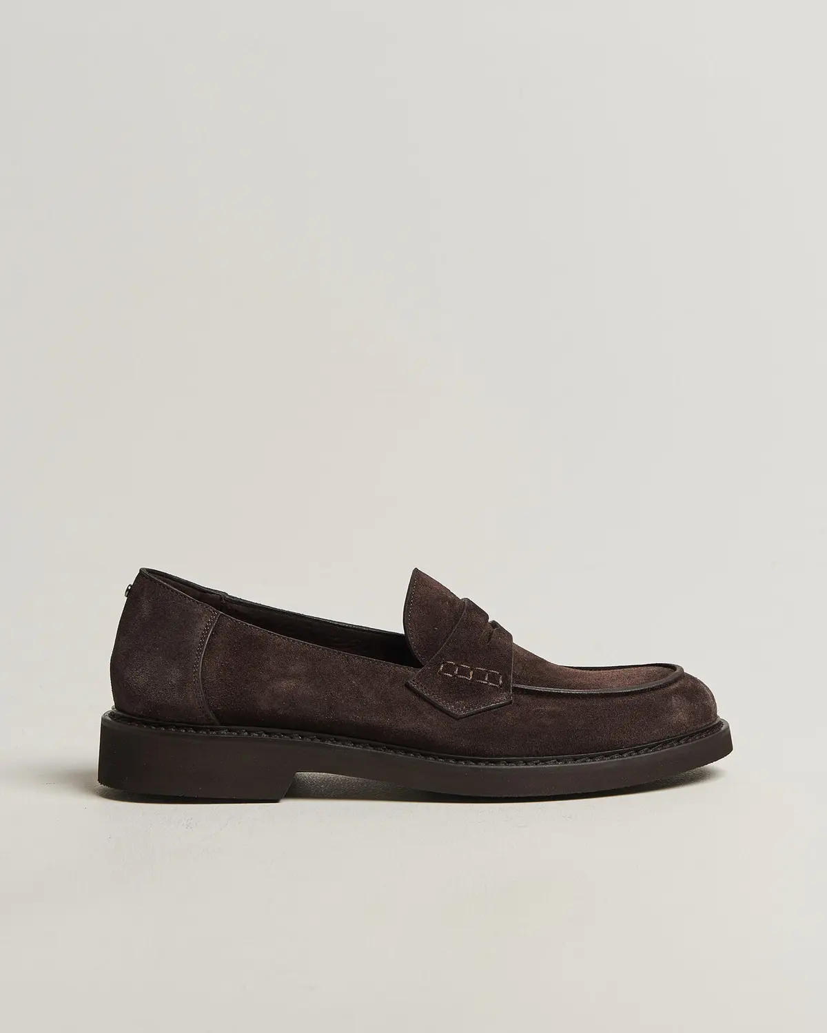 Canali Penny Loafers Dark Brown Suede