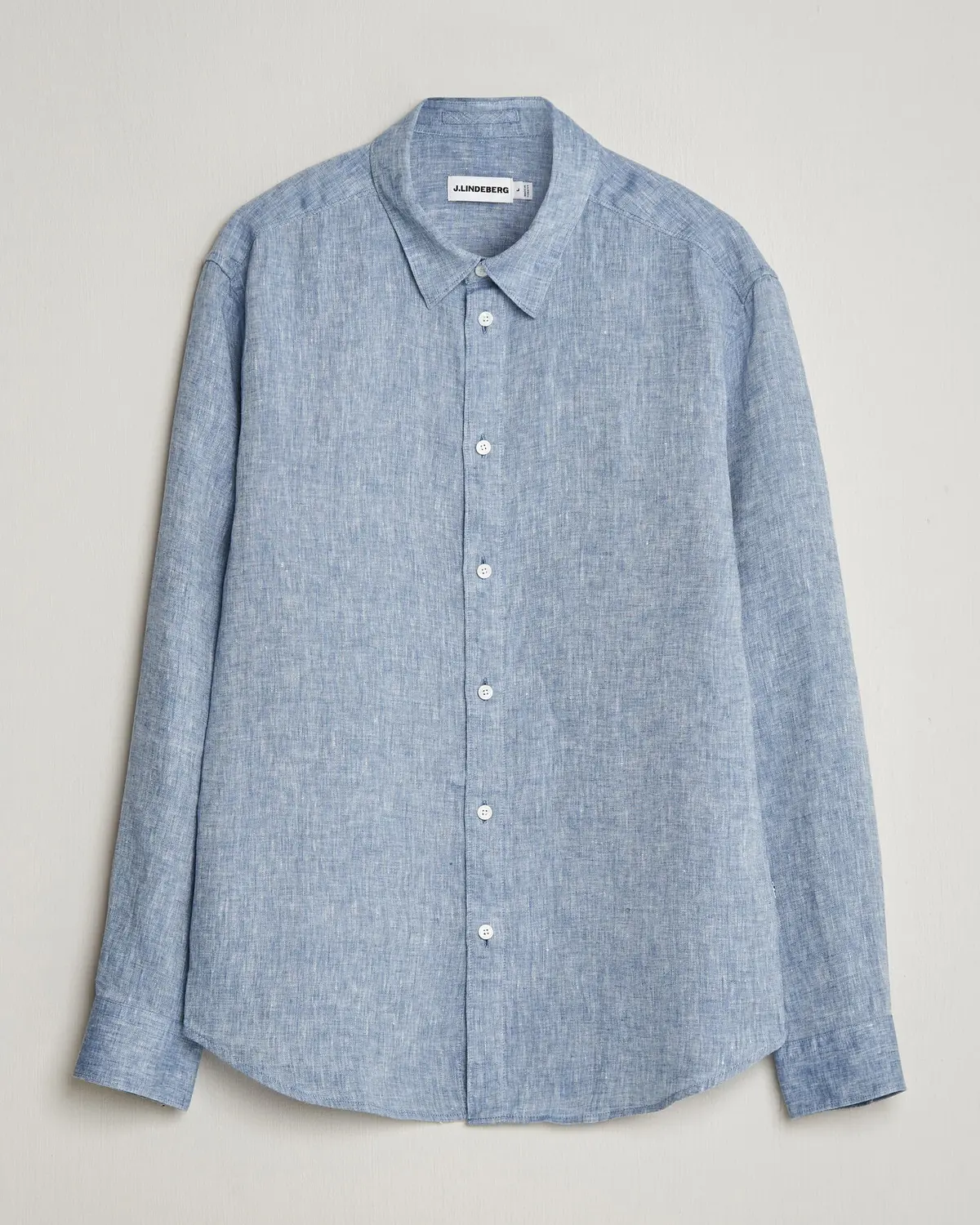 J.Lindeberg Marlon Linen Melange Shirt Federal Blue