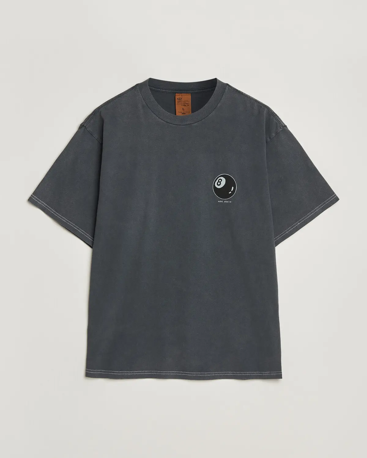 Nudie Jeans Koffe Printed T-Shirt Antracite