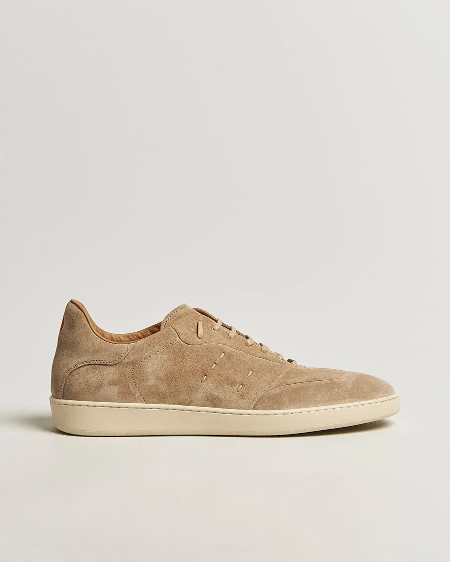 Kiton Classic Suede Sneakers Sand