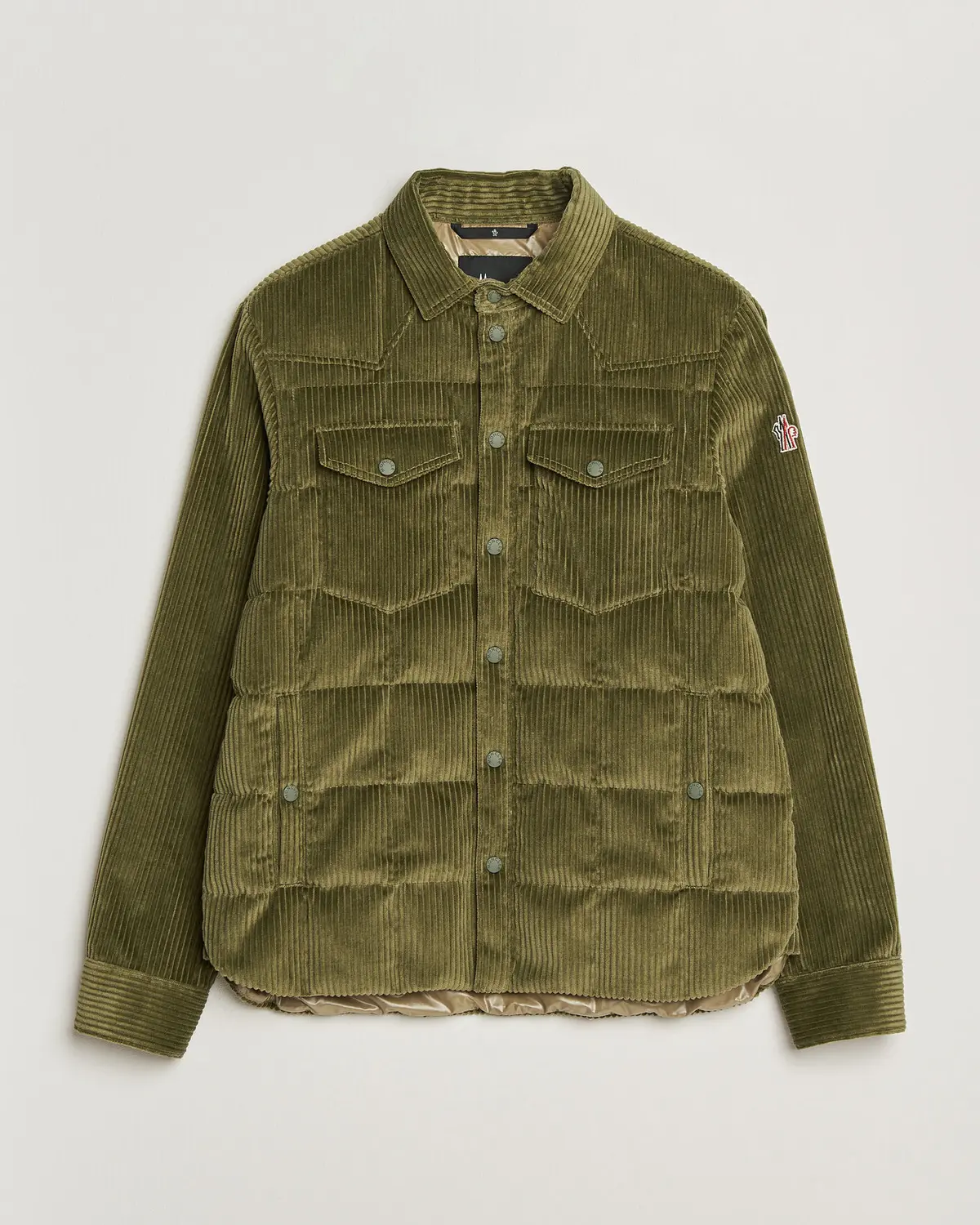 Moncler Grenoble Gelt Corduroy Shirt Jacket Military Green