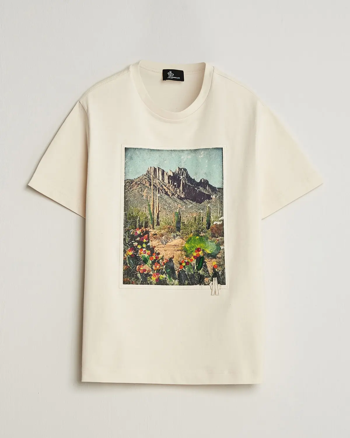 Moncler Grenoble Mountain Print T-Shirt Off White